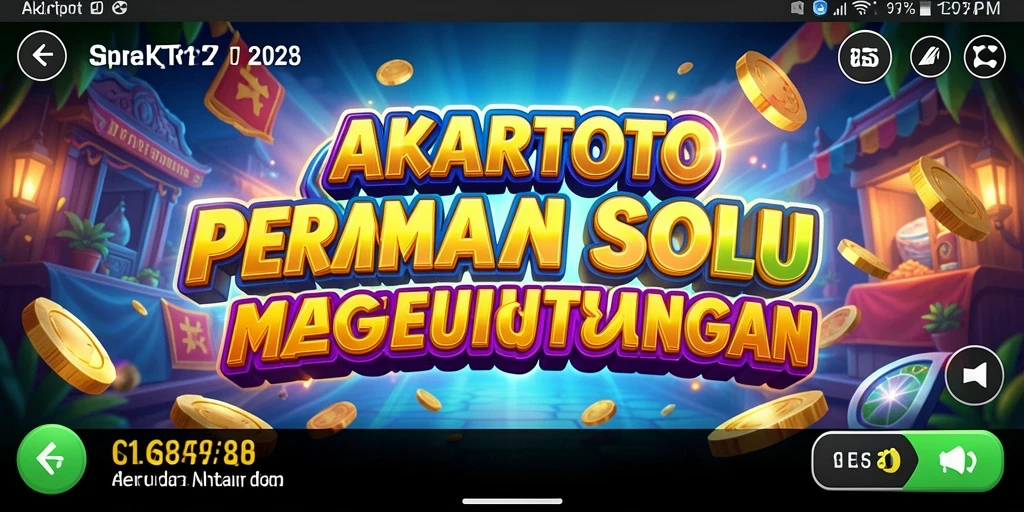 Screenshot gameplay AKARTOTO menampilkan keseruan permainan Slot.