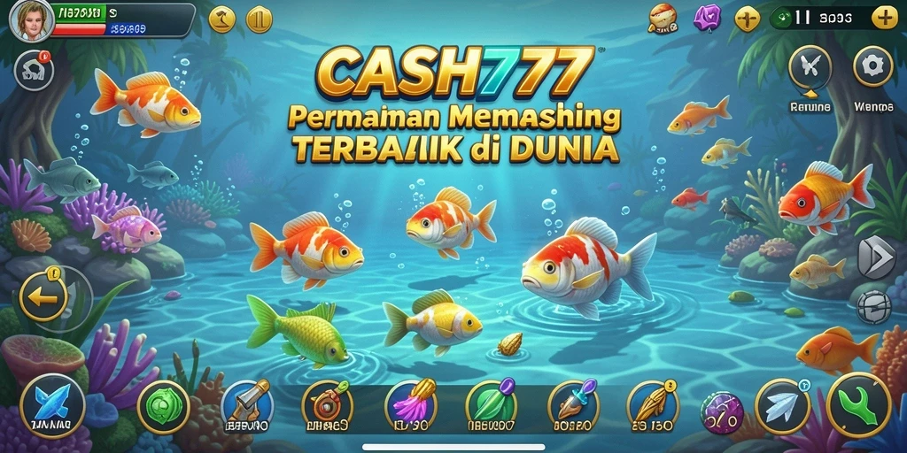Tampilan gameplay memancing yang menakjubkan dan interaktif.