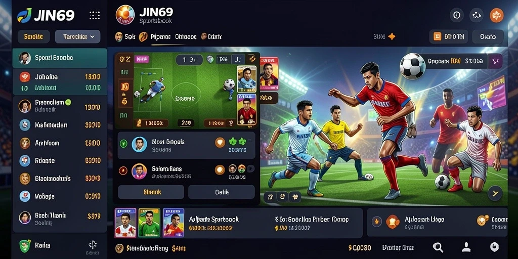 Tampilan antarmuka aplikasi JIN69 yang menarik dan fungsional.