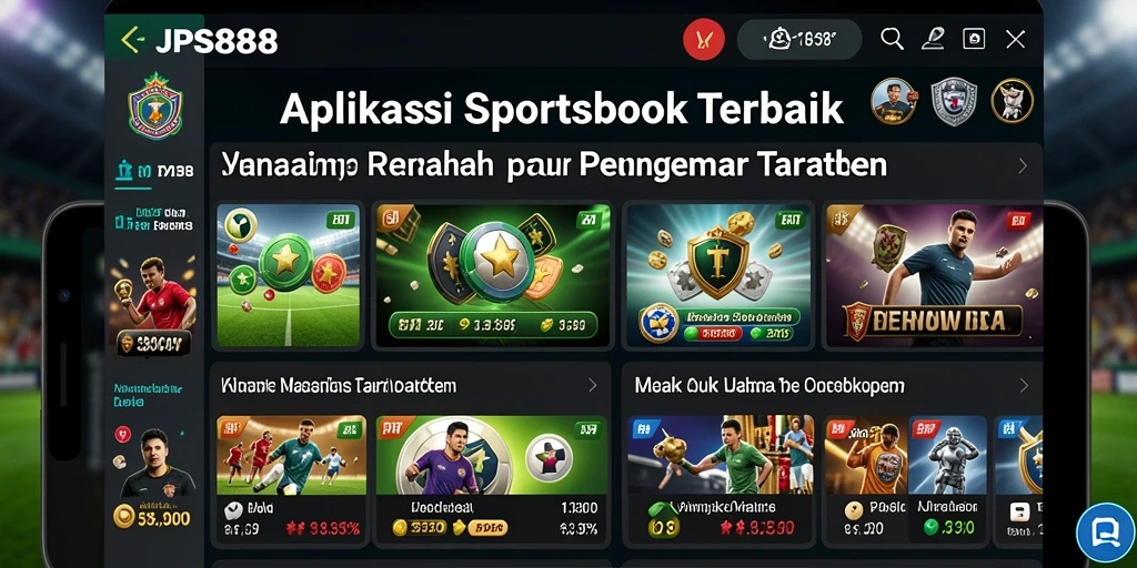Tampilan antarmuka JPS888 yang menarik dan mudah digunakan.