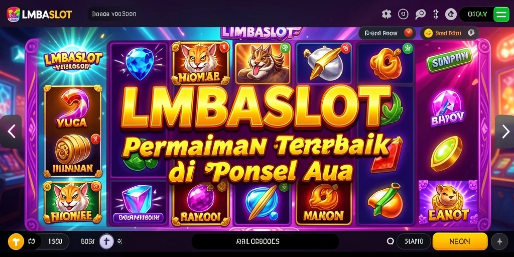 Tampilan gameplay seru dari LMBASLOT dengan berbagai tema menarik.