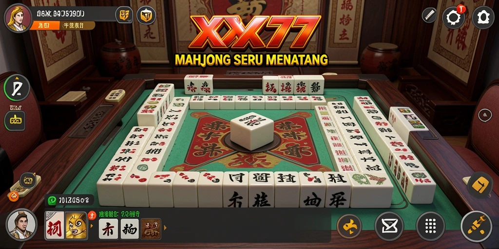 Screenshot gameplay menampilkan aksi seru bermain Mahjong di XXX777.